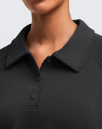 G4Free Activewear - Smoofit Polo Pullover Button Up Sweatshirts -GF25F540AF-XS-GF25F540AA-S-GF25F540AB-M-GF25F540AC-L-GF25F540AD-XL