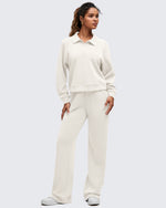 G4Free Activewear - Smoofit Polo Pullover Button Up Sweatshirts -GF25F540AF-XS-GF25F540AA-S-GF25F540AB-M-GF25F540AC-L-GF25F540AD-XL