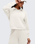 G4Free Activewear - Smoofit Polo Pullover Button Up Sweatshirts -GF25F540FF-XS-GF25F540FA-S-GF25F540FB-M-GF25F540FC-L-GF25F540FD-XL