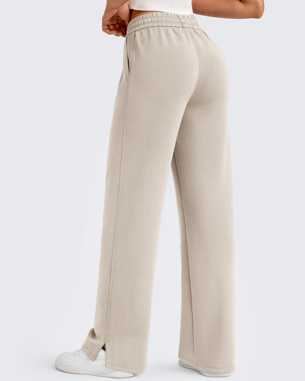 G4Free Activewear - Smoofit Side Slit Drawstring Loose Sweatpants -GF25J491AA-S-GF25J492AA-S-GF25J493AA-S-GF25J491AB-M-GF25J492AB-M