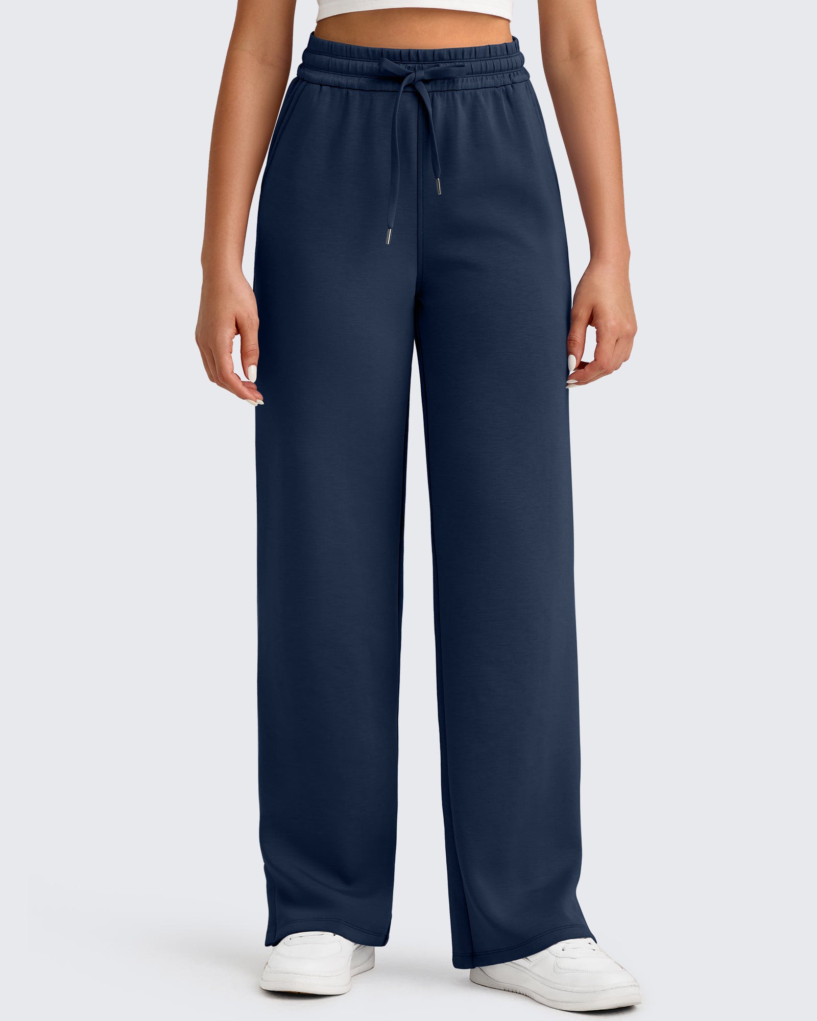 G4Free Activewear - Smoofit Side Slit Drawstring Loose Sweatpants -GF25J491AA-S-GF25J492AA-S-GF25J493AA-S-GF25J491AB-M-GF25J492AB-M