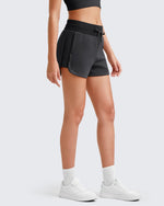 G4Free Activewear - Smoofit Side Slit Drawstring Sweat Shorts -GF25E341AA-S-GF25E341AB-M-GF25E341AC-L-GF25E341AD-XL-GF25E341AE-XXL