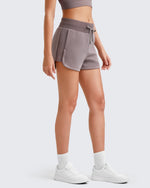 G4Free Activewear - Smoofit Side Slit Drawstring Sweat Shorts -GF25E341AA-S-GF25E341AB-M-GF25E341AC-L-GF25E341AD-XL-GF25E341AE-XXL