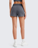 G4Free Activewear - Smoofit Side Slit Drawstring Sweat Shorts -GF25E341AA-S-GF25E341AB-M-GF25E341AC-L-GF25E341AD-XL-GF25E341AE-XXL