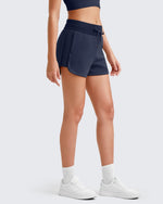 G4Free Activewear - Smoofit Side Slit Drawstring Sweat Shorts -GF25E341AA-S-GF25E341AB-M-GF25E341AC-L-GF25E341AD-XL-GF25E341AE-XXL