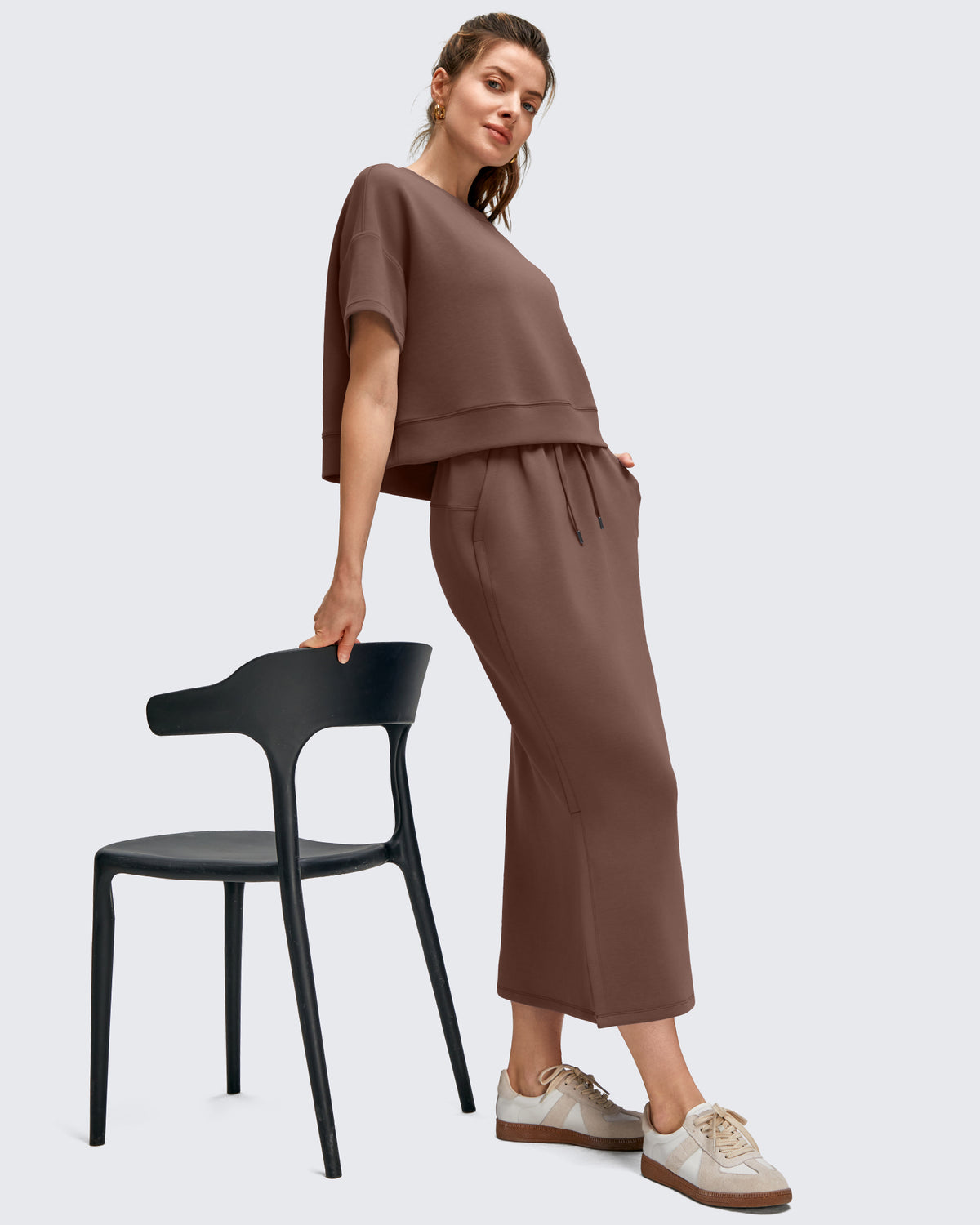 G4Free Activewear - Smoofit Side Slits Drawstring Long Skirts -GF25S465EA-S-GF25S465EB-M-GF25S465EC-L-GF25S465ED-XL-GF25S465EF-XS