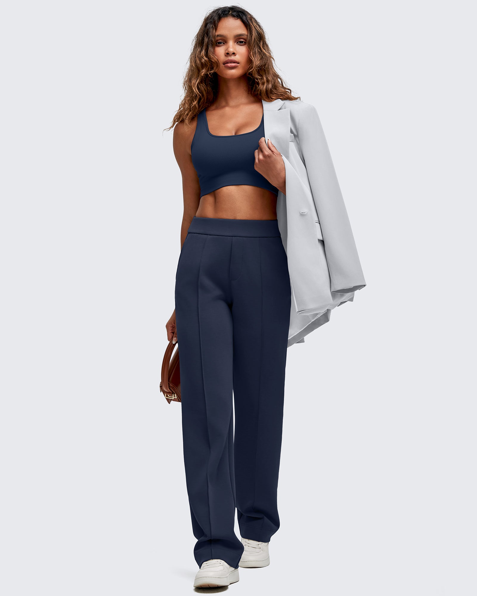 G4Free Activewear - Smoofit Straight Leg Elastic High Waist Dress Pants -GF25D584AA-S-GF25D585AA-S-GF25D586AA-S-GF25D584AB-M-GF25D585AB-M