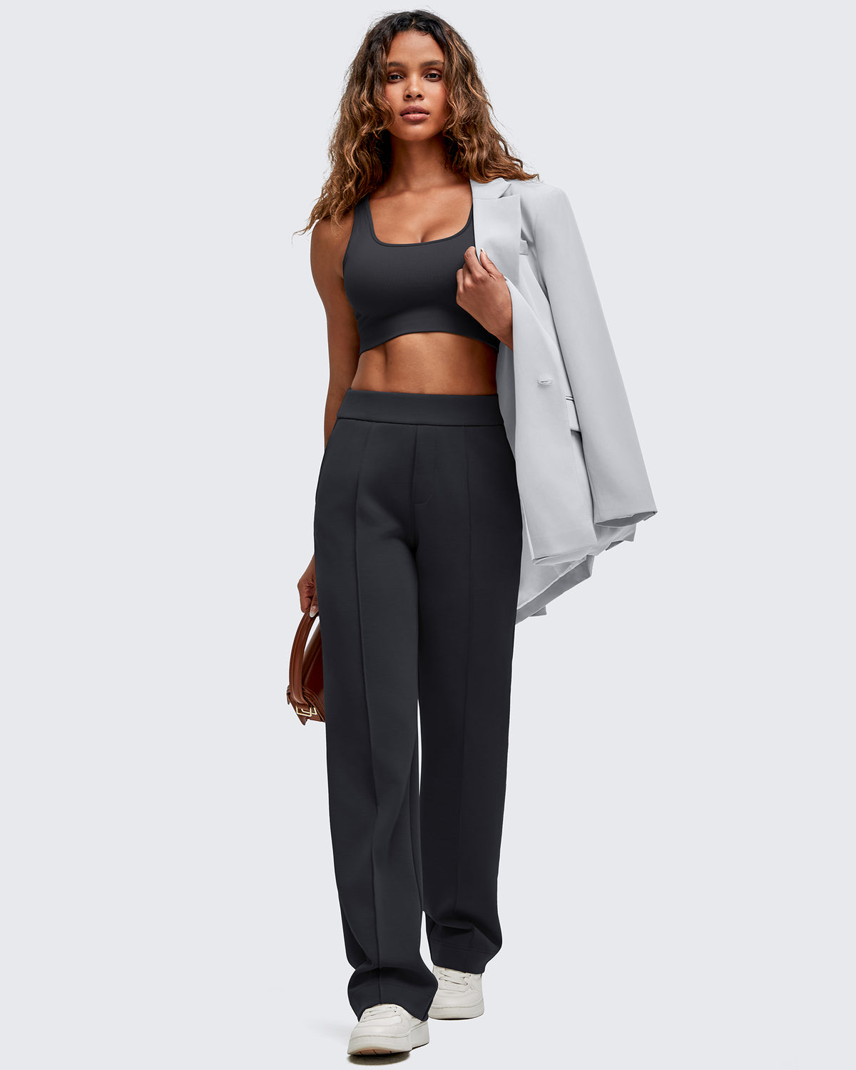 G4Free Activewear - Smoofit Straight Leg Elastic High Waist Dress Pants -GF25D584AA-S-GF25D585AA-S-GF25D586AA-S-GF25D584AB-M-GF25D585AB-M