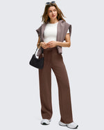 G4Free Activewear - Smoofit Wide Leg Drawstring Double Layer Waist Pants -GF25J590AA-S-GF25J591AA-S-GF25J592AA-S-GF25J590AB-M-GF25J591AB-M