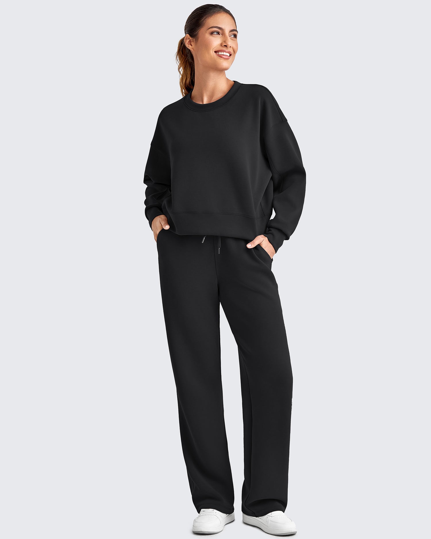 G4Free Activewear - Smoofit Wide Leg Elastic Drawstring Sweatpants -GF25J440AF-XS-GF25J441AF-XS-GF25J442AF-XS-GF25J440AA-S-GF25J441AA-S