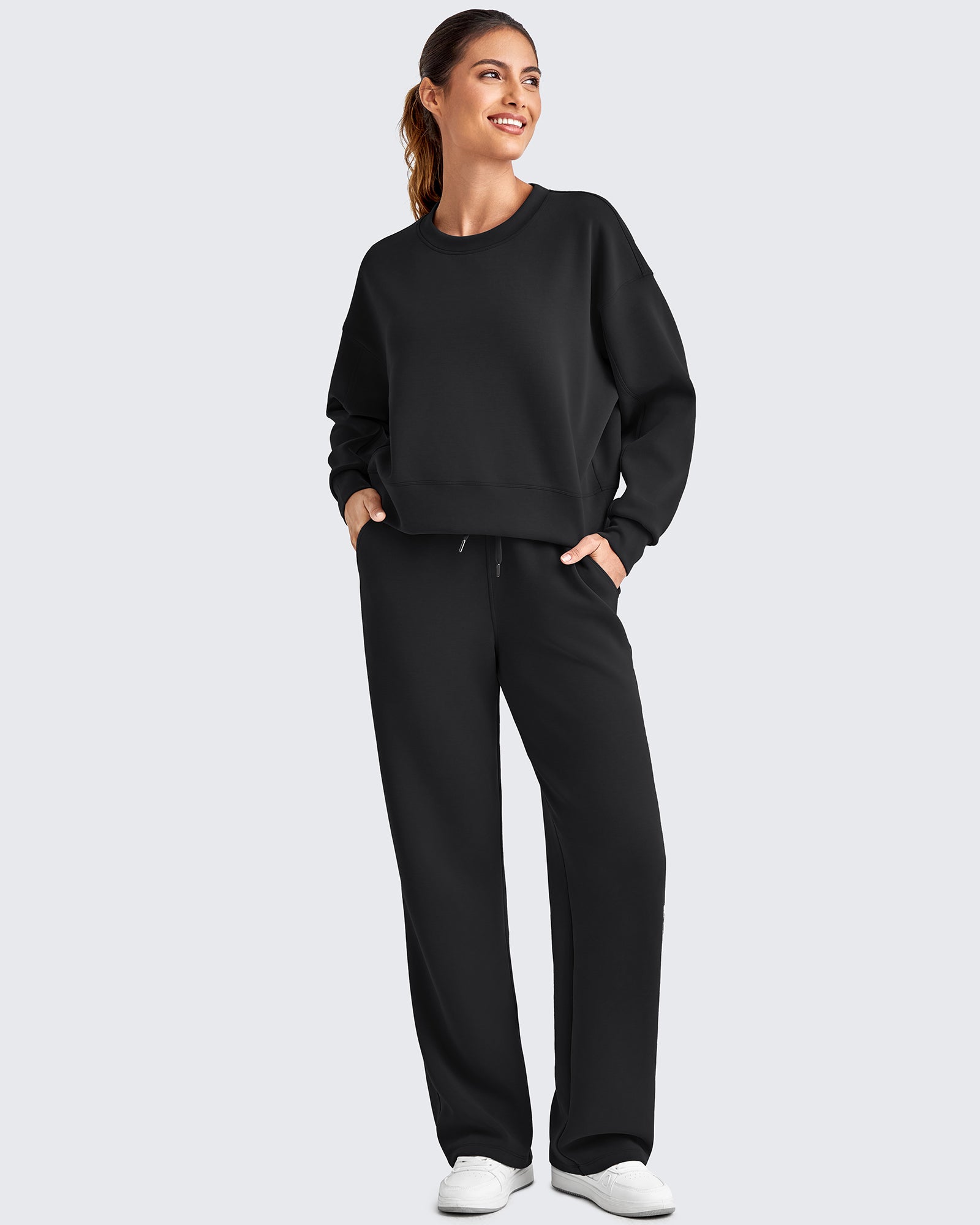 G4Free Activewear - Smoofit Wide Leg Elastic Drawstring Sweatpants -GF25J440AF-XS-GF25J441AF-XS-GF25J442AF-XS-GF25J440AA-S-GF25J441AA-S