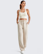 G4Free Activewear - Smoofit Wide Leg Elastic Drawstring Sweatpants -GF25J440AF-XS-GF25J441AF-XS-GF25J442AF-XS-GF25J440AA-S-GF25J441AA-S