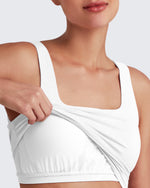 G4Free Activewear - Square Neck Ruched Pregnancy Workout Tanks -GF25LY415IA-S-GF25LY415IB-M-GF25LY415IC-L-GF25LY415ID-XL-GF25LY415IF-XS