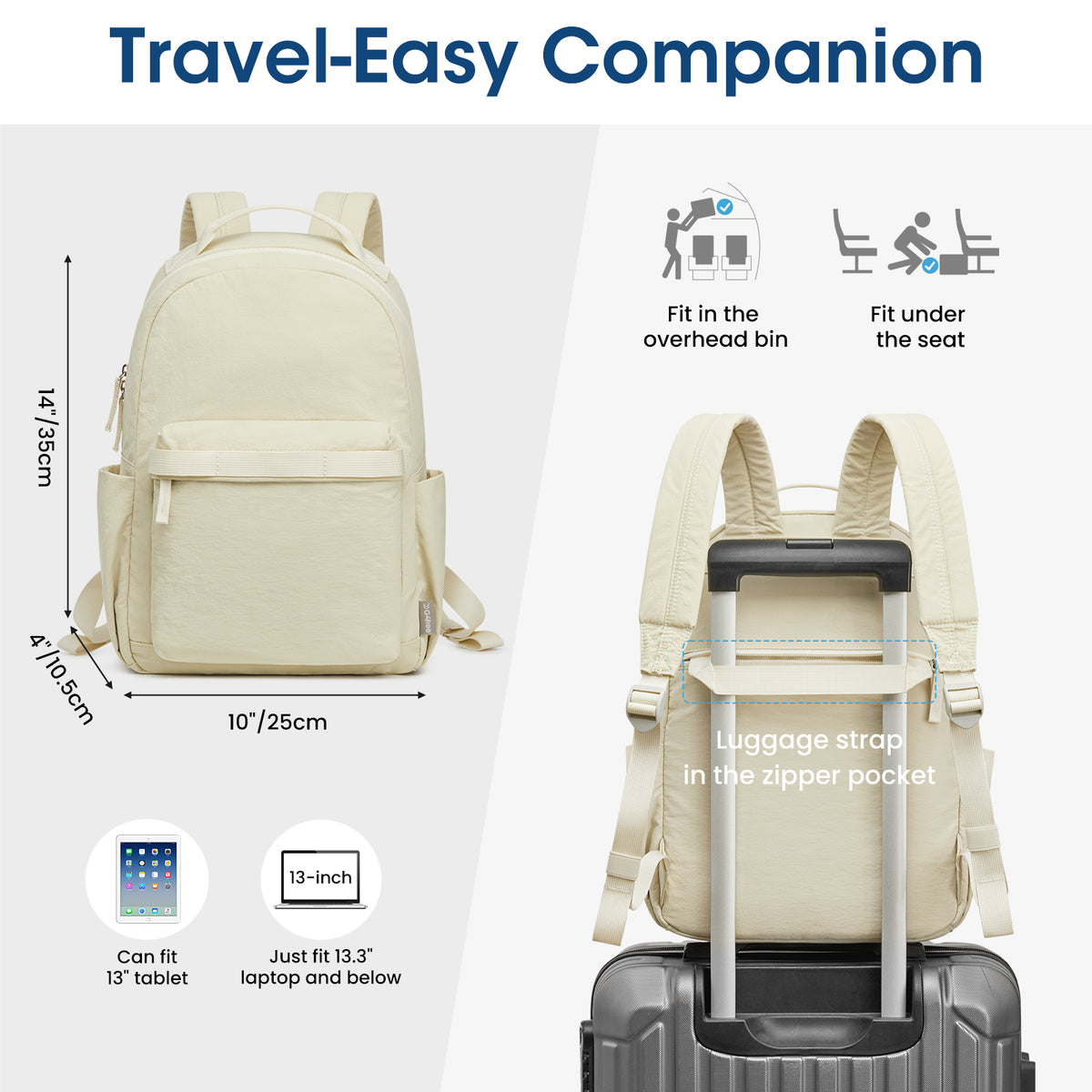 G4Free Activewear - Women Nylon Mini Backpack Purse Daypack -TN25B566A-TN25B566B-TN25B566C