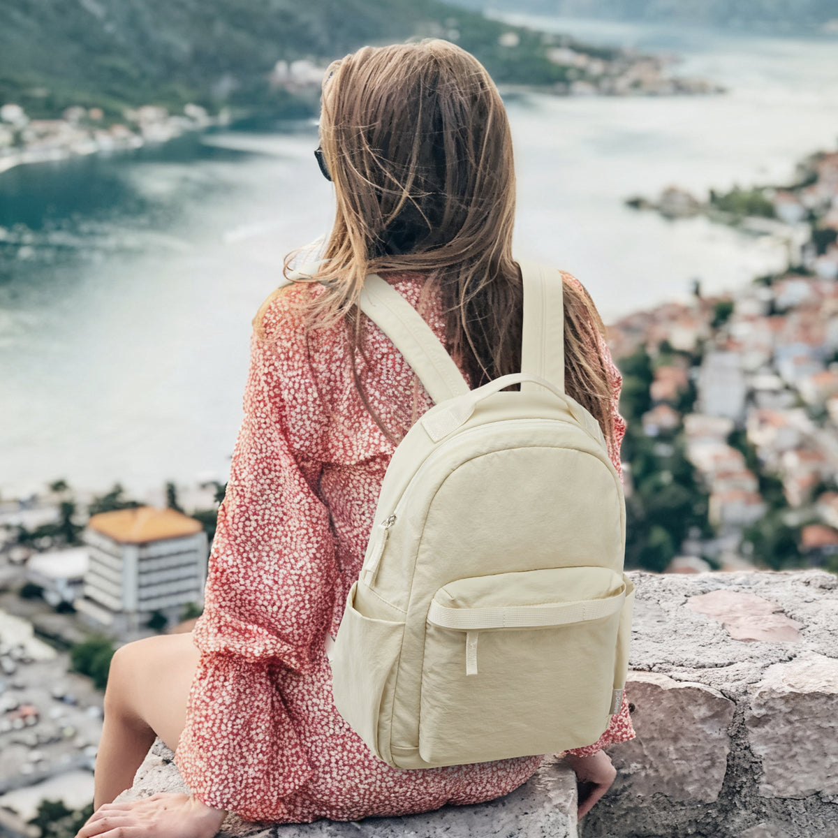 G4Free Activewear - Women Nylon Mini Backpack Purse Daypack -TN25B566A-TN25B566B-TN25B566C