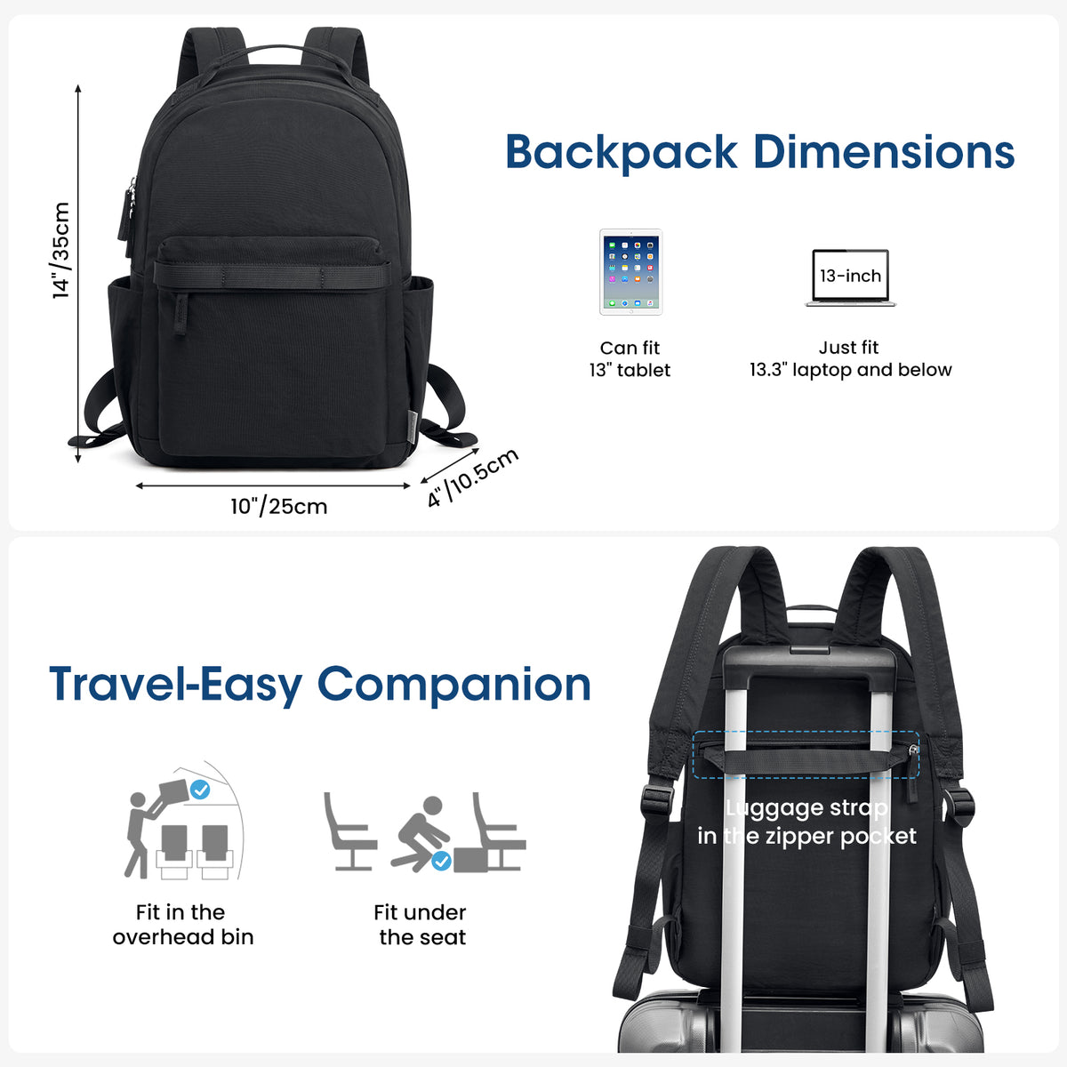 G4Free Activewear - Women Nylon Mini Backpack Purse Daypack -TN25B566A-TN25B566B-TN25B566C