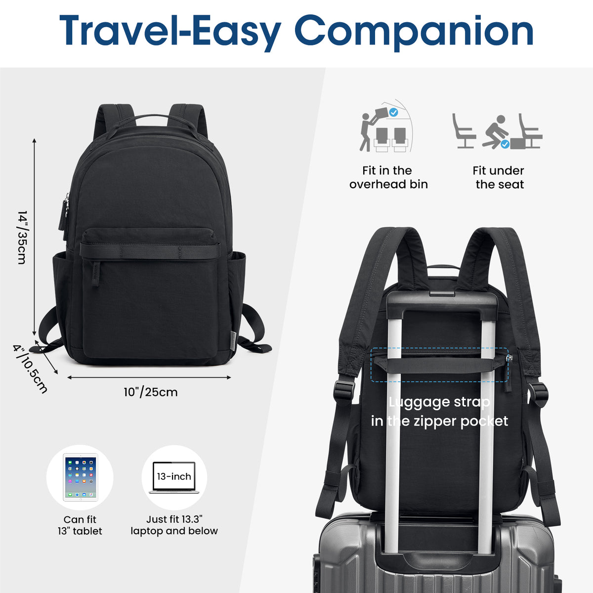 G4Free Activewear - Women Nylon Mini Backpack Purse Daypack -TN25B566A-TN25B566B-TN25B566C