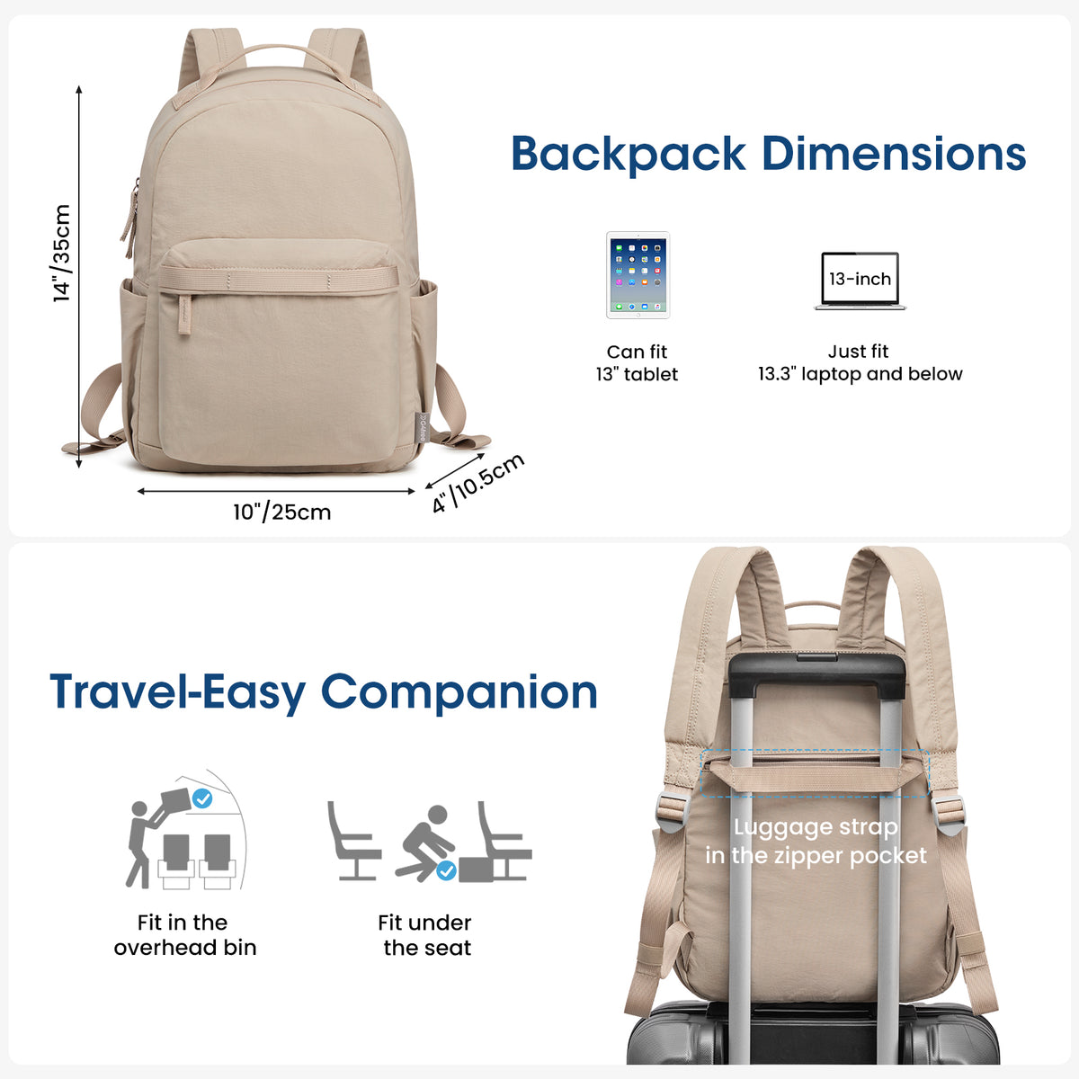 G4Free Activewear - Women Nylon Mini Backpack Purse Daypack -TN25B566A-TN25B566B-TN25B566C