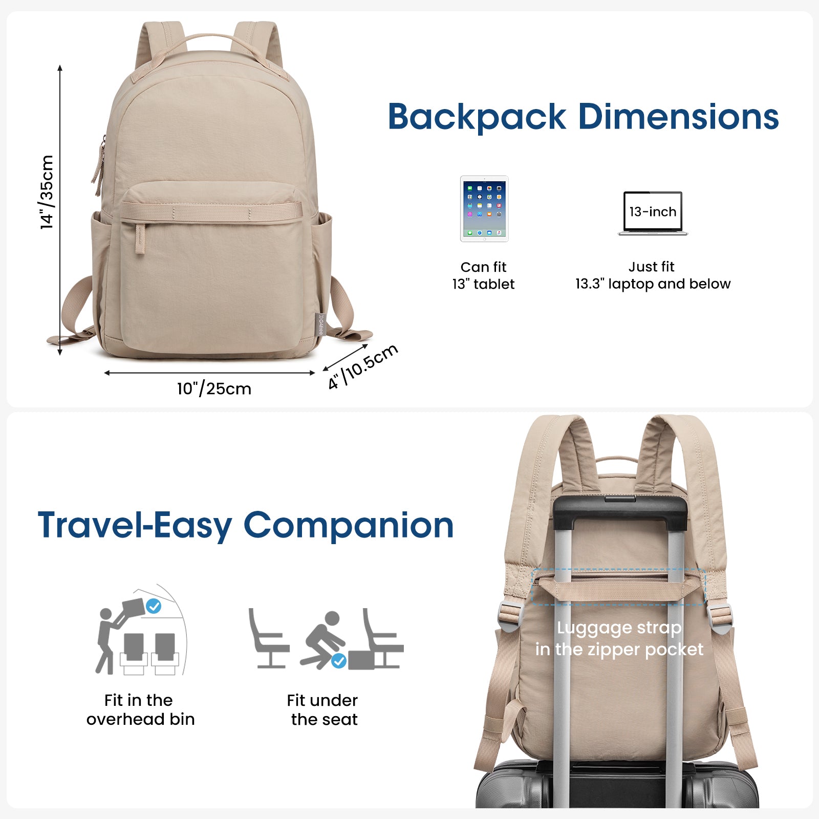 G4Free Activewear - Women Nylon Mini Backpack Purse Daypack -TN25B566A-TN25B566B-TN25B566C