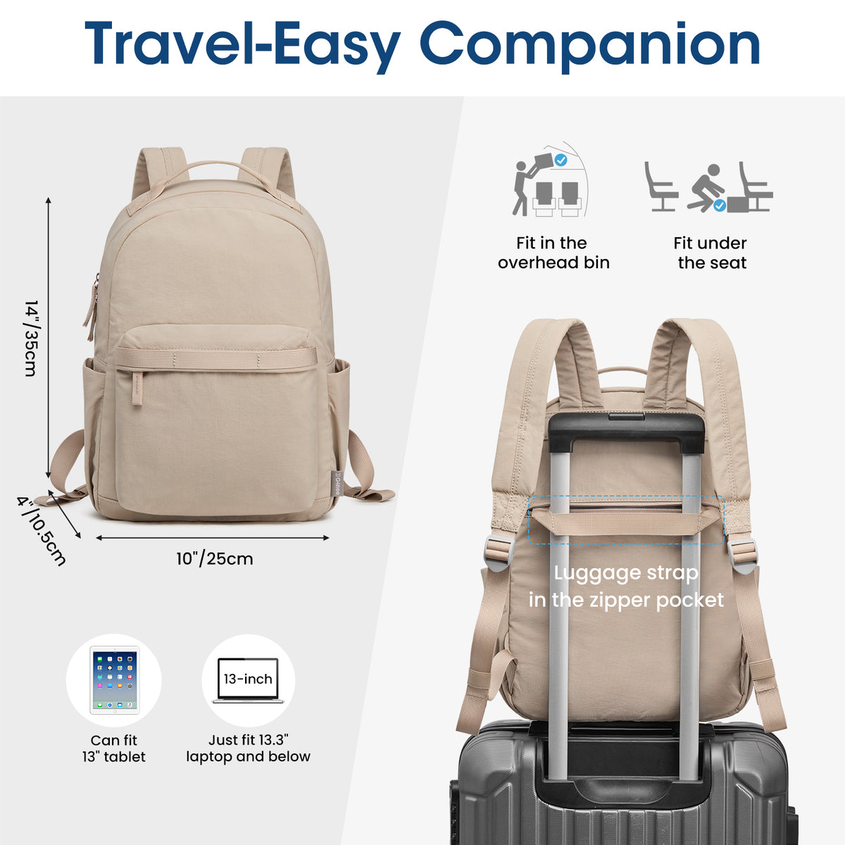 G4Free Activewear - Women Nylon Mini Backpack Purse Daypack -TN25B566A-TN25B566B-TN25B566C