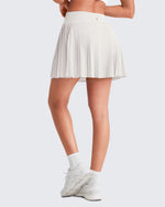 G4Free Activewear - Wrapped  Front Pleated Tennis A Line Skirts -GF25H410CA-S-GF25H410CB-M-GF25H410CC-L-GF25H410CD-XL-GF25H410CE-XXL