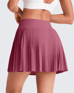G4Free Activewear - Wrapped  Front Pleated Tennis A Line Skirts -GF25H410CA-S-GF25H410CB-M-GF25H410CC-L-GF25H410CD-XL-GF25H410CE-XXL