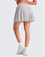 G4Free Activewear - Wrapped  Front Pleated Tennis A Line Skirts -GF25H410CA-S-GF25H410CB-M-GF25H410CC-L-GF25H410CD-XL-GF25H410CE-XXL