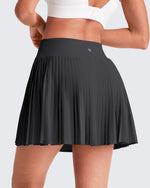 G4Free Activewear - Wrapped  Front Pleated Tennis A Line Skirts -GF25H410CA-S-GF25H410CB-M-GF25H410CC-L-GF25H410CD-XL-GF25H410CE-XXL