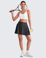 G4Free Activewear - Wrapped  Front Pleated Tennis A Line Skirts -GF25H410CA-S-GF25H410CB-M-GF25H410CC-L-GF25H410CD-XL-GF25H410CE-XXL