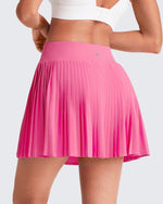 G4Free Activewear - Wrapped  Front Pleated Tennis A Line Skirts -GF25H410CA-S-GF25H410CB-M-GF25H410CC-L-GF25H410CD-XL-GF25H410CE-XXL