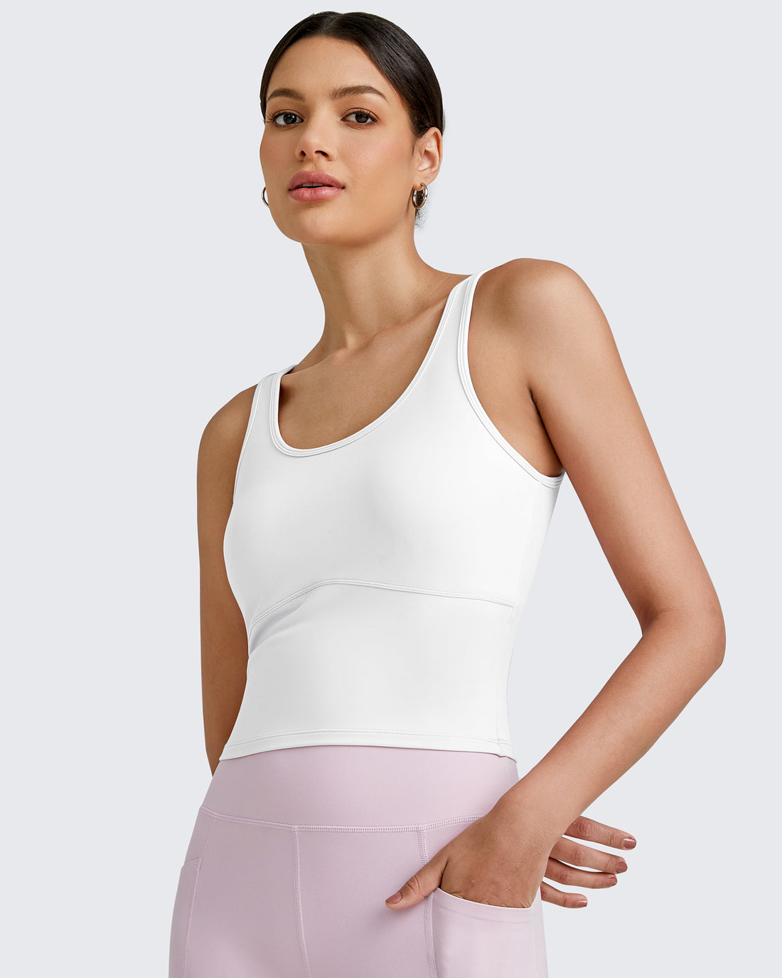 G4Free - BareFeel Built in Bra Workout Tank Tops -GF25L333AA-S-GF25L333AB-M-GF25L333AC-L-GF25L333AD-XL-GF25L333AF-XS