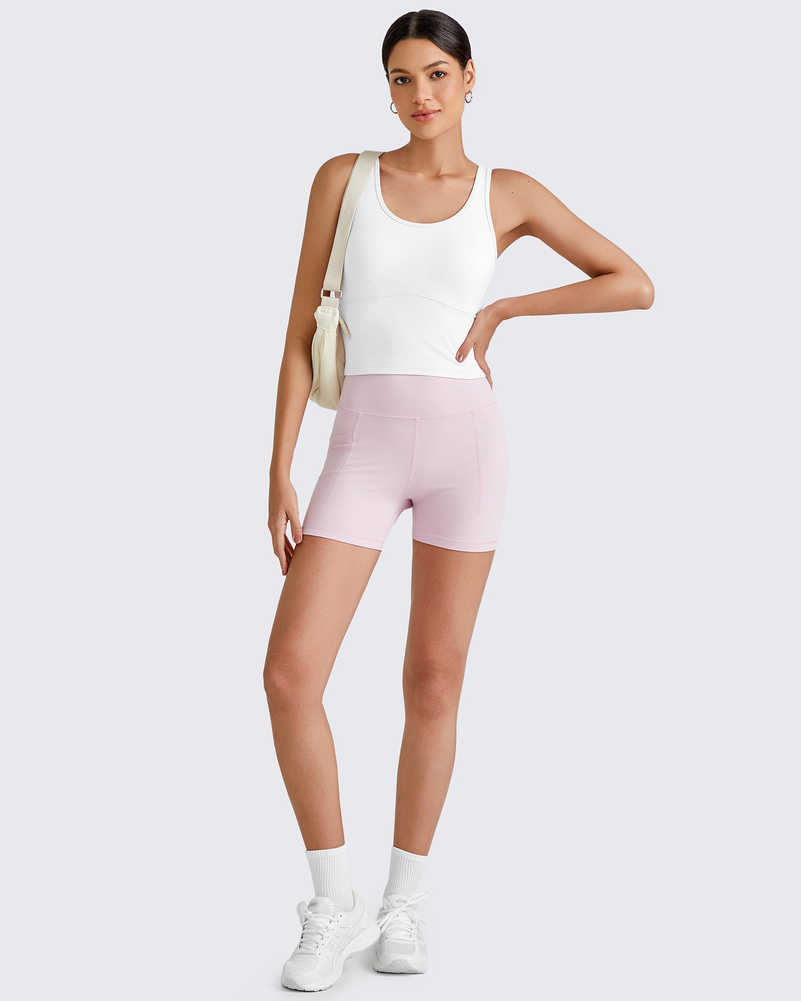 G4Free - BareFeel Built in Bra Workout Tank Tops -GF25L333AA-S-GF25L333AB-M-GF25L333AC-L-GF25L333AD-XL-GF25L333AF-XS