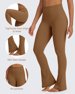 G4Free - BareFeel Casual High-Waisted Mini Flare Pants -GF24A244AA-S-GF24A245AA-S-GF24A246AA-S-GF24A244AB-M-GF24A245AB-M