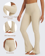 G4Free - BareFeel Casual High-Waisted Mini Flare Pants -GF24A244AA-S-GF24A245AA-S-GF24A246AA-S-GF24A244AB-M-GF24A245AB-M