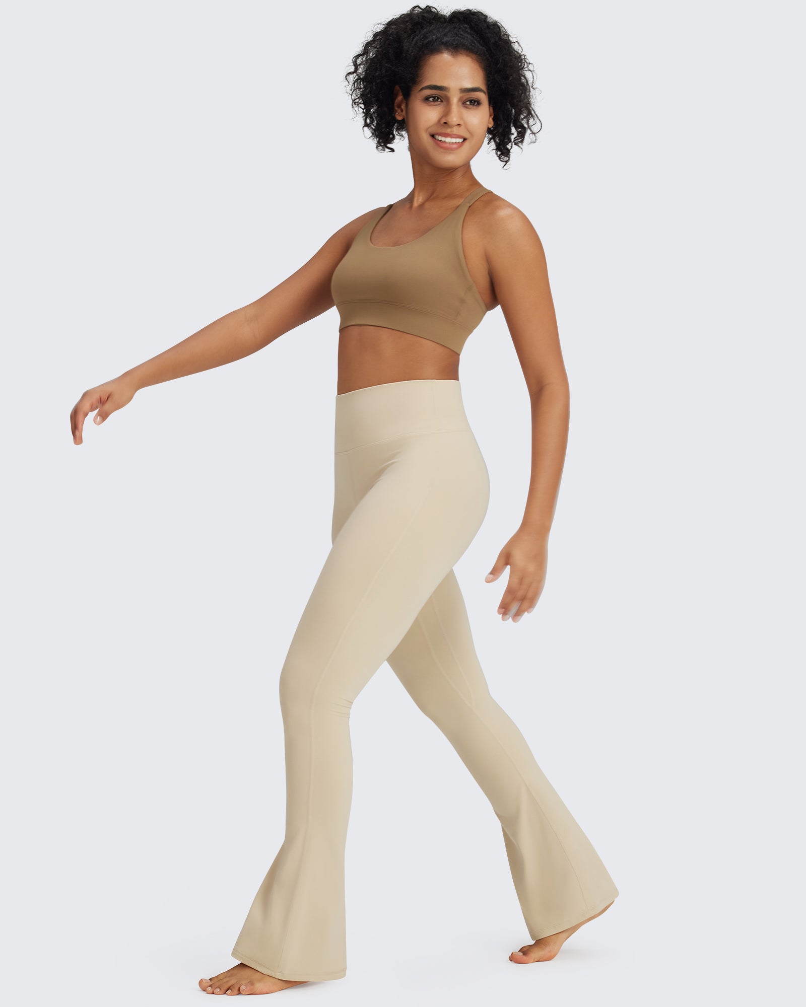 G4Free - BareFeel Casual High-Waisted Mini Flare Pants -GF24A244AA-S-GF24A245AA-S-GF24A246AA-S-GF24A244AB-M-GF24A245AB-M