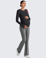 G4Free - BareFeel Crew Neck Ruches Maternity Long Sleeve -GF25BY380CA-S-GF25BY380CB-M-GF25BY380CC-L-GF25BY380CD-XL-GF25BY380CE-XXL