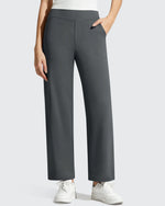 G4Free - BareFeel Faux Fly Ankle Length Casual Dress Pants -GF26J775A001A-S