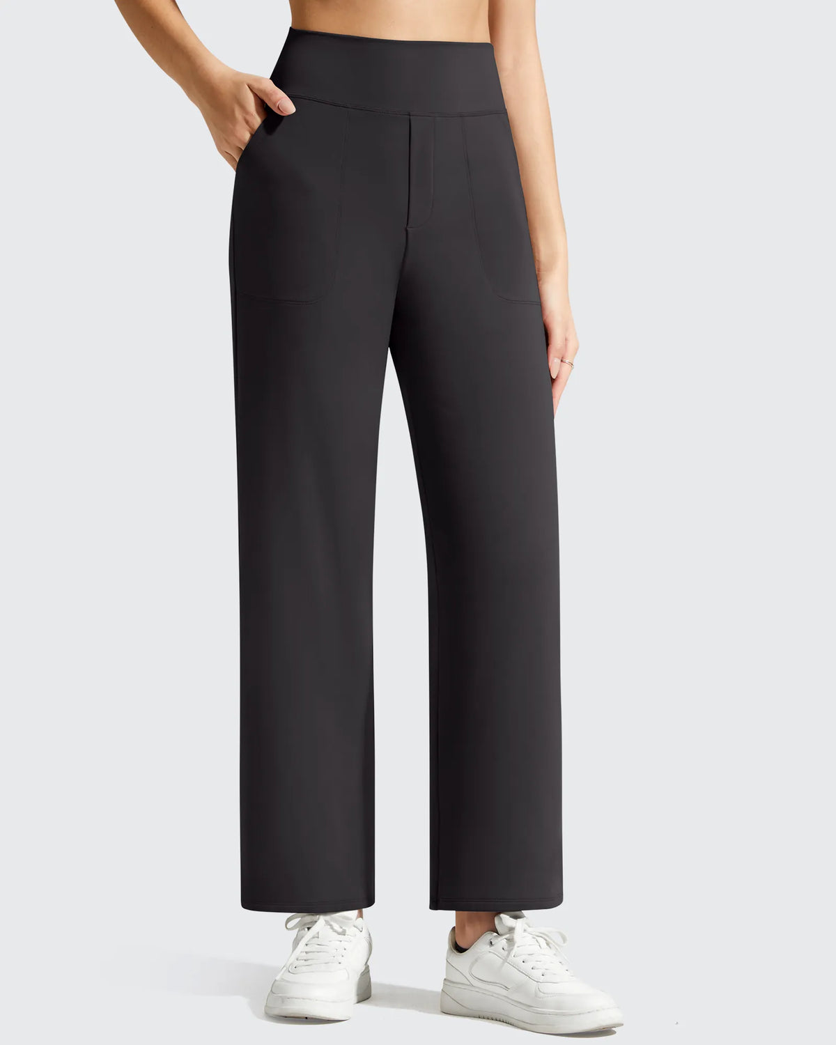 G4Free - BareFeel Faux Fly Ankle Length Casual Dress Pants -GF26J775A001A-S-GF26J776A001A-S-GF26J777A001A-S-GF26J775A001B-M-GF26J776A001B-M