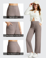 G4Free - BareFeel Faux Fly Ankle Length Casual Dress Pants -GF26J775A001A-S-GF26J776A001A-S-GF26J777A001A-S-GF26J775A001B-M-GF26J776A001B-M