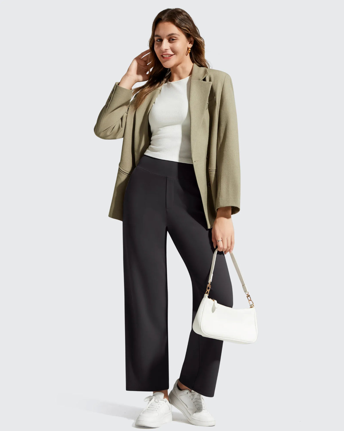 G4Free - BareFeel Faux Fly Ankle Length Casual Dress Pants -GF26J775A001A-S-GF26J776A001A-S-GF26J777A001A-S-GF26J775A001B-M-GF26J776A001B-M