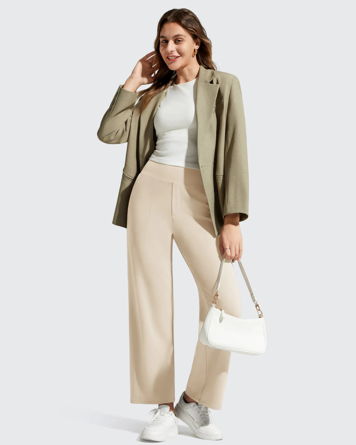 G4Free - BareFeel Faux Fly Ankle Length Casual Dress Pants -GF26J775A001A-S-GF26J776A001A-S-GF26J777A001A-S-GF26J775A001B-M-GF26J776A001B-M