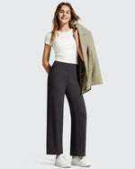 G4Free - BareFeel Faux Fly Ankle Length Casual Dress Pants -GF26J775A001A-S-GF26J776A001A-S-GF26J777A001A-S-GF26J775A001B-M-GF26J776A001B-M