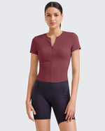 G4Free - BareFeel Half Zip Slim Fit Athletic Shirts -GF25K335DA-S