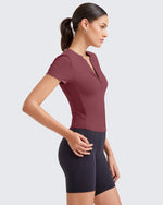 G4Free - BareFeel Half Zip Slim Fit Athletic Shirts -GF25K335DA-S-GF25K335DB-M-GF25K335DC-L-GF25K335DD-XL-GF25K335DF-XS