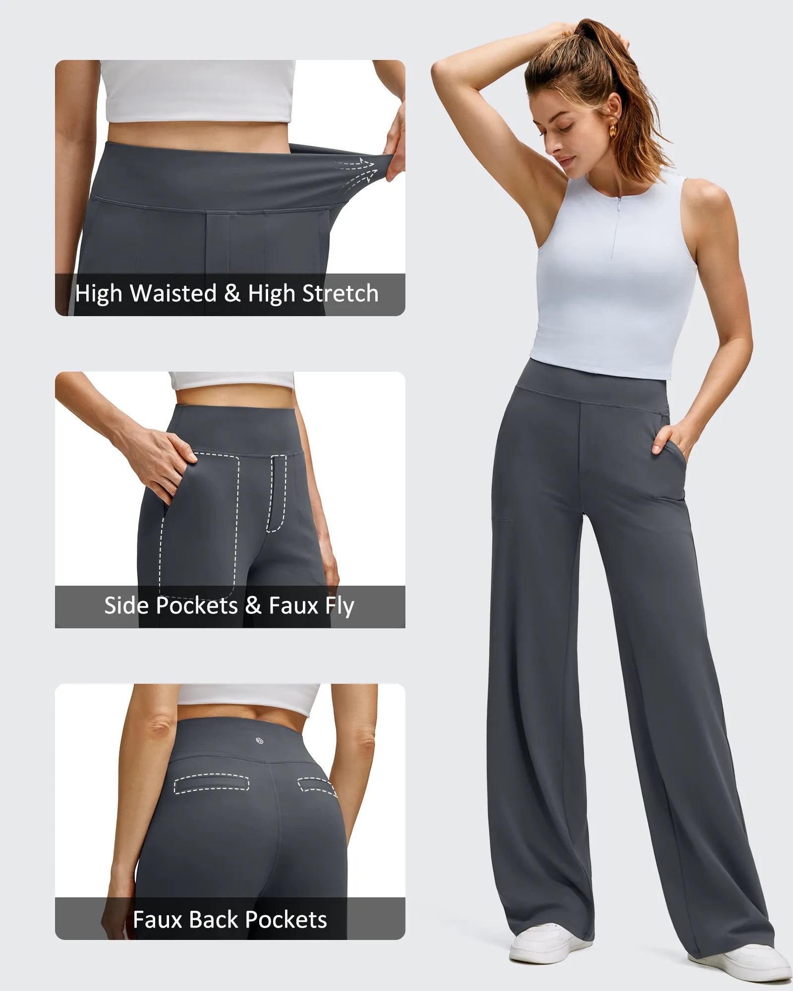 G4Free - BareFeel High Stretch Wide Leg Yoga Pants -GF25J622EA-S-GF25J623EA-S-GF25J624EA-S-GF25J622EB-M-GF25J623EB-M