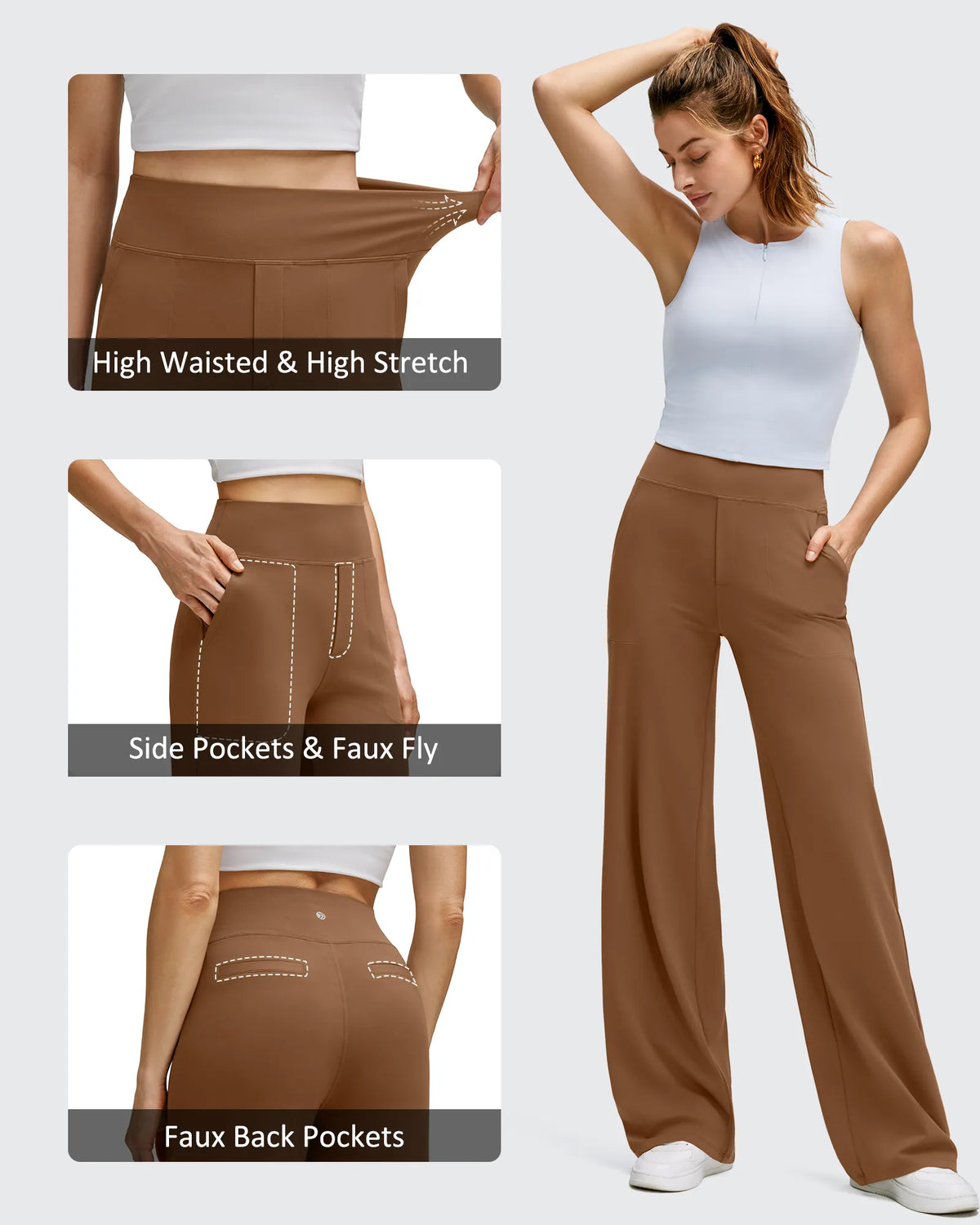 G4Free - BareFeel High Stretch Wide Leg Yoga Pants -GF25J622EA-S-GF25J623EA-S-GF25J624EA-S-GF25J622EB-M-GF25J623EB-M