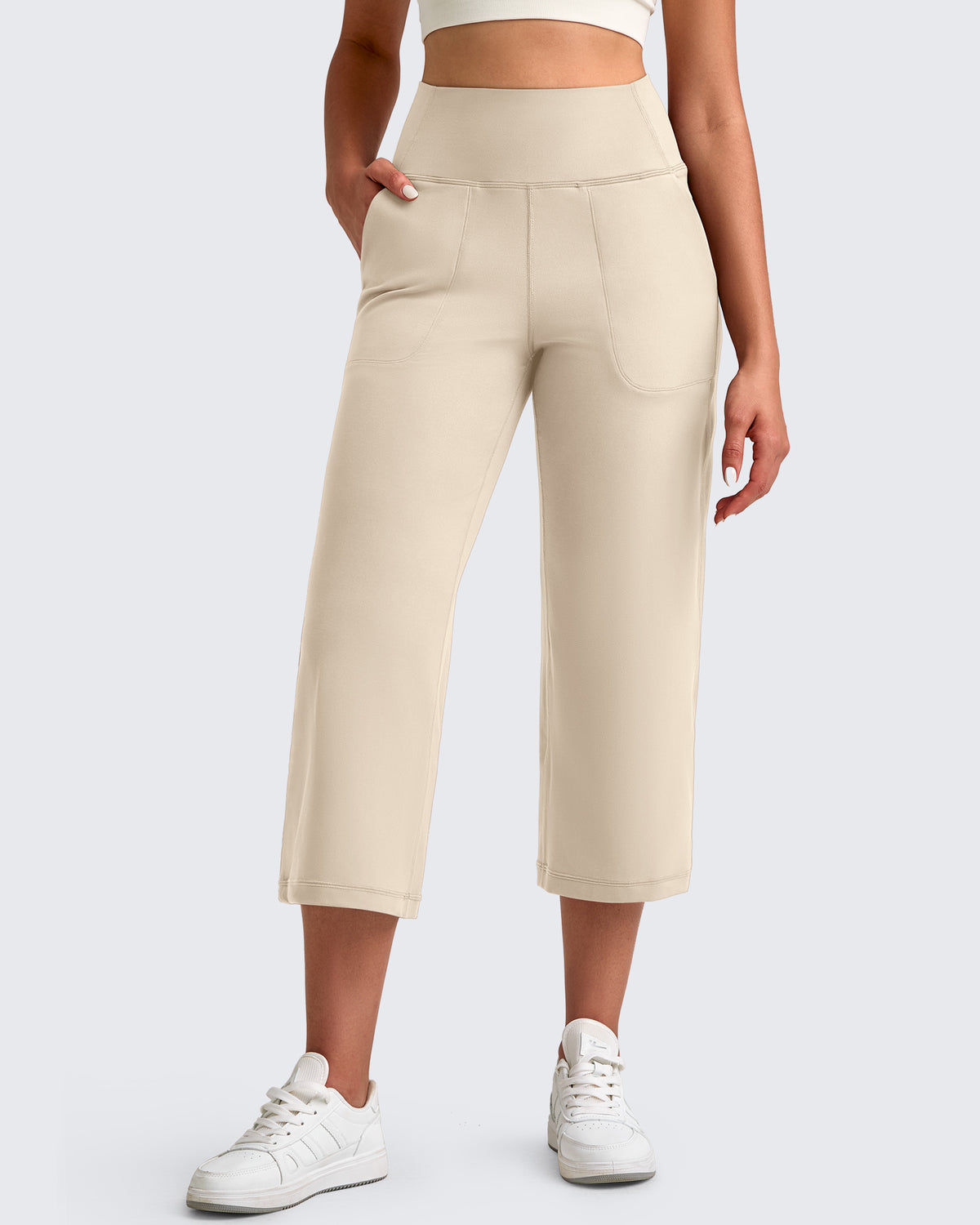 G4Free - BareFeel High Waist Capri Pants -GF25J494AA-S