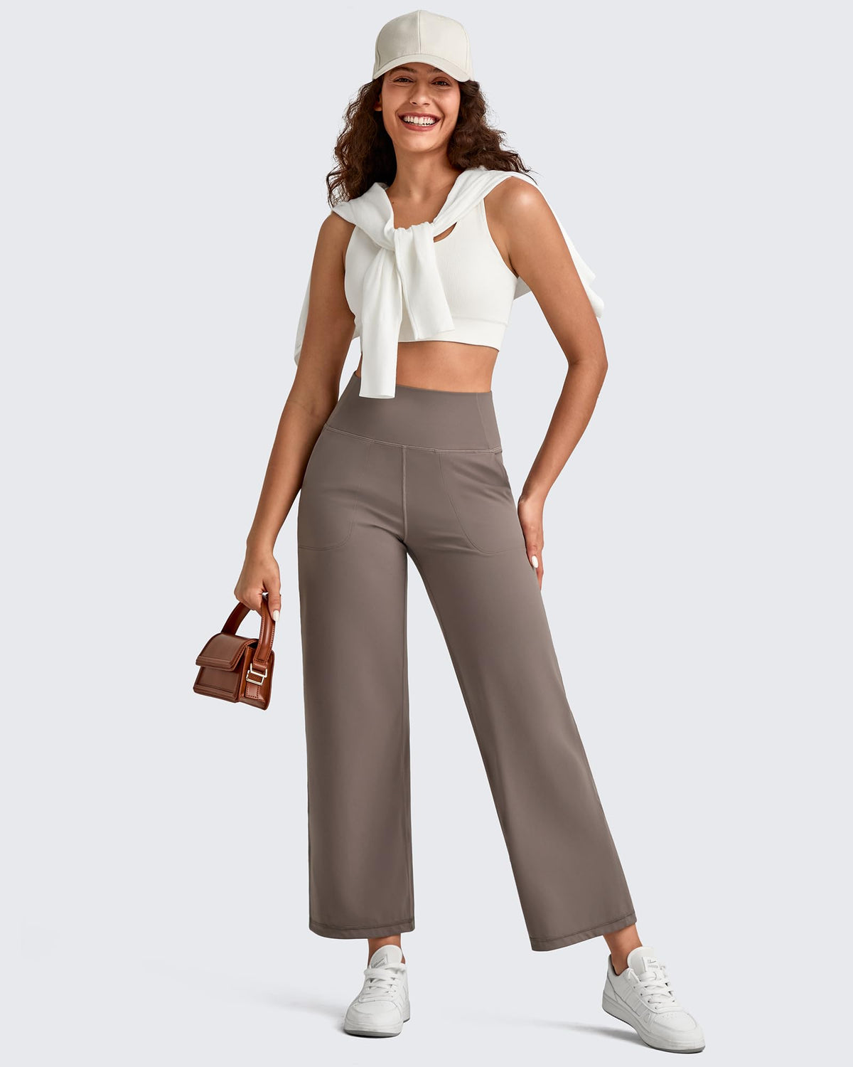 G4Free - BareFeel High Waist Wide Leg Ankle Length Pants -GF25J487AF-XS-GF25J488AF-XS-GF25J489AF-XS-GF25J487AA-S-GF25J488AA-S