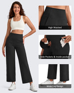 G4Free - BareFeel High Waist Wide Leg Ankle Length Pants -GF25J487AF-XS-GF25J488AF-XS-GF25J489AF-XS-GF25J487AA-S-GF25J488AA-S