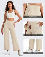 G4Free - BareFeel High Waist Wide Leg Ankle Length Pants -GF25J487AF-XS-GF25J488AF-XS-GF25J489AF-XS-GF25J487AA-S-GF25J488AA-S